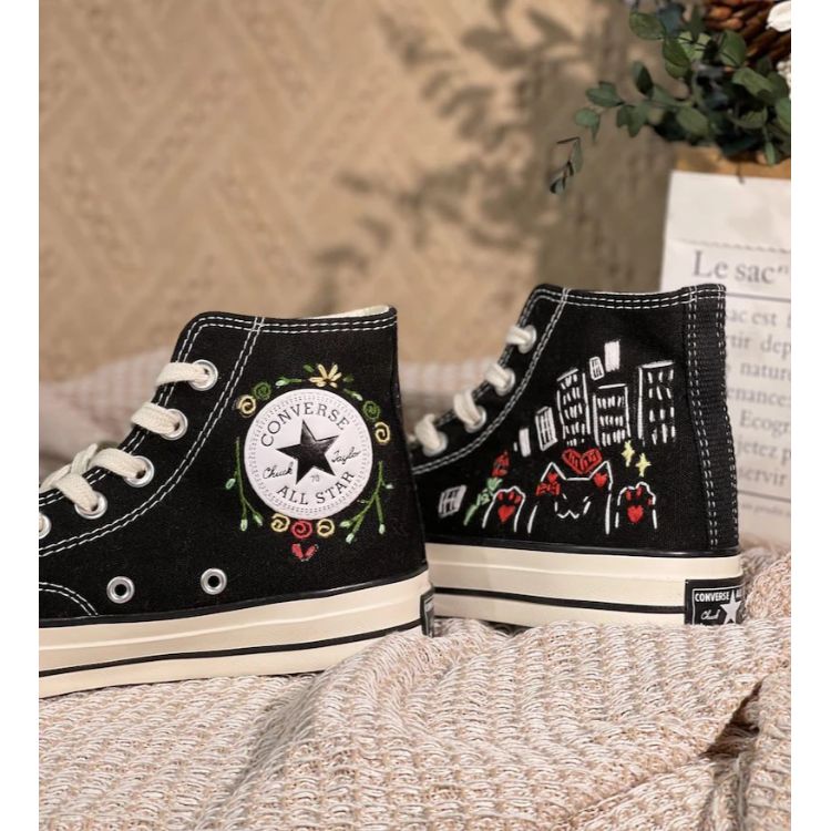 Chuck Taylor All Star Embroidered Floral, Embroidered Mushroom Flowers