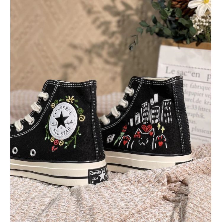 Chuck Taylor All Star Embroidered Floral, Embroidered Mushroom Flowers