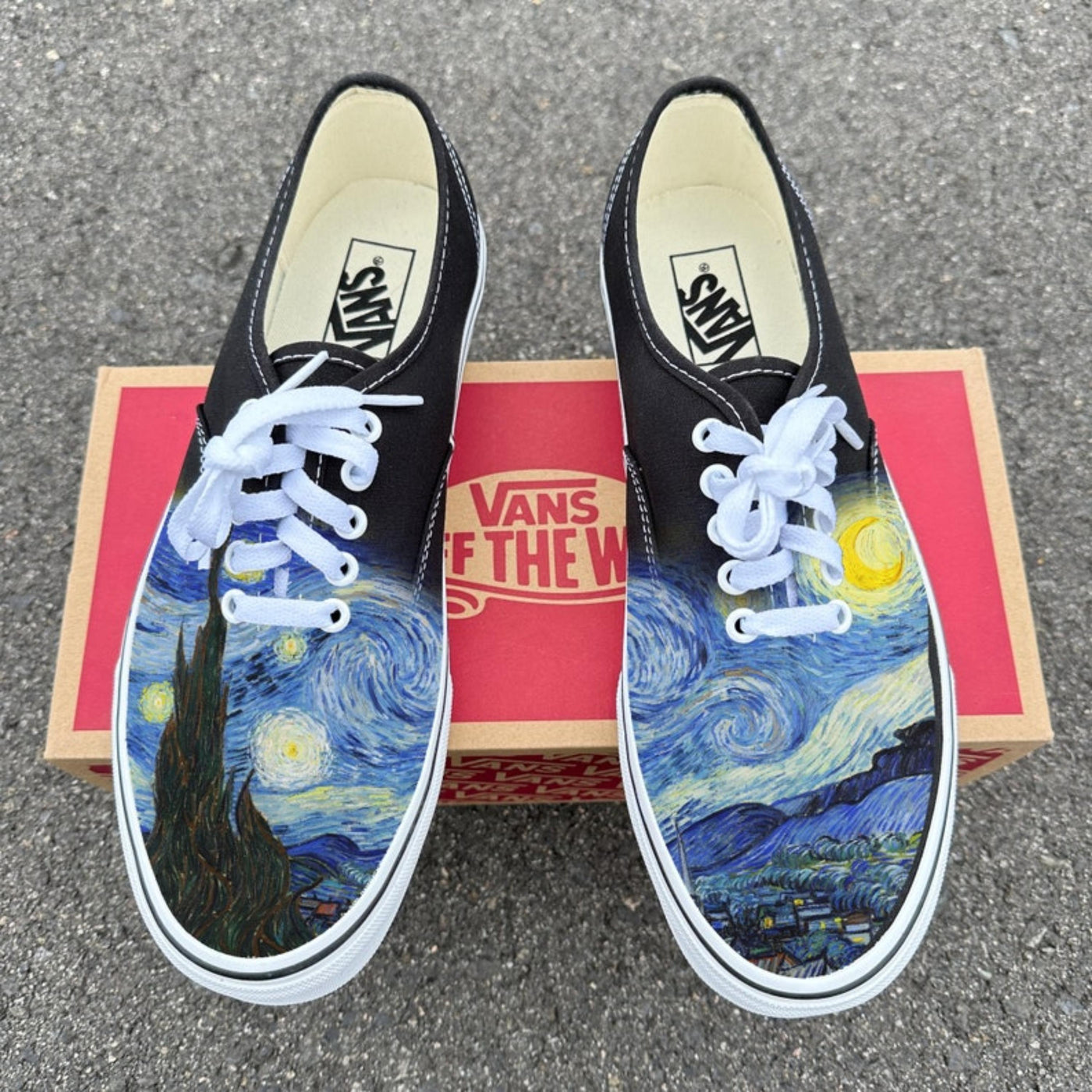 Van Gogh Starry Night Vans Authentic Shoes