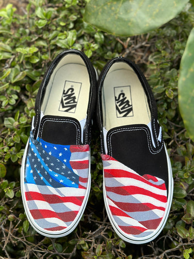 Black Slip On Vans Shoes for Men and Women Featuring