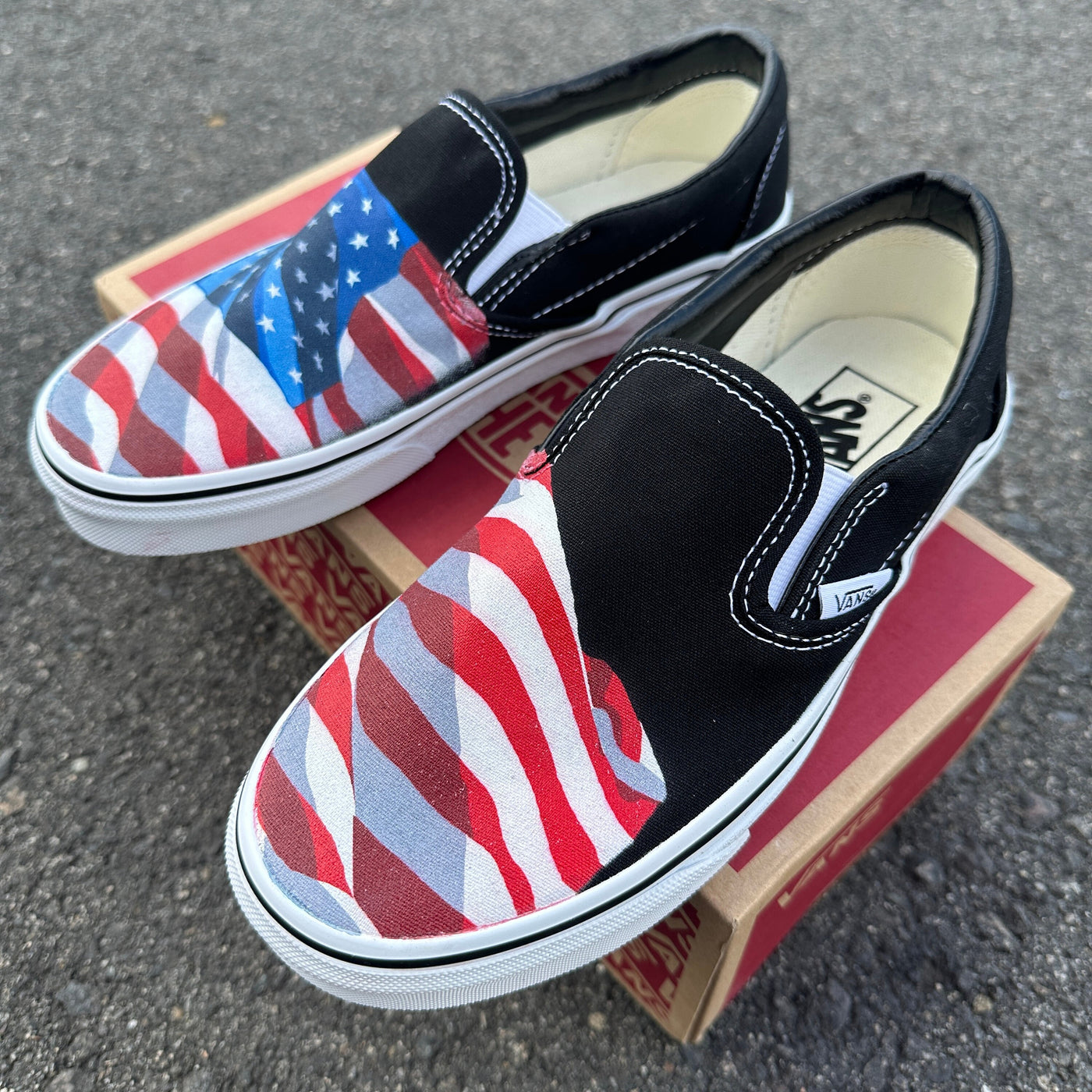 Black Slip On Vans Shoes for Men and Women Featuring