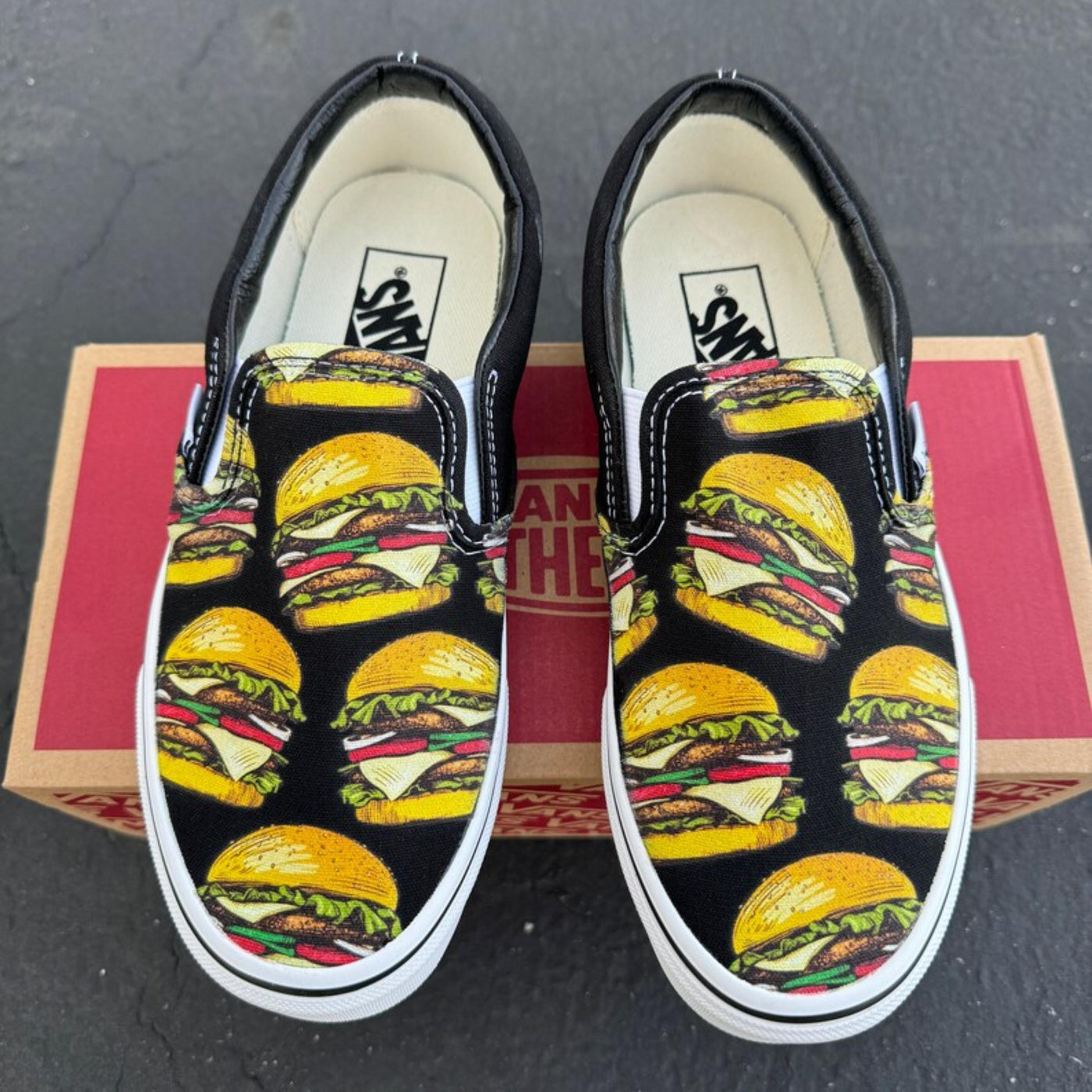 Hamburger Vans Slip Ons, Mens and Womens Shoes