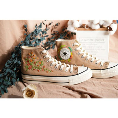 Chuck Taylor All Star Embroidered Floral, Embroidered Mushroom Flowers