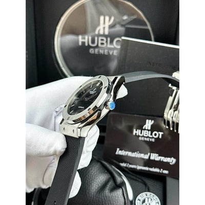 HL  Black Rubber Mens Watch