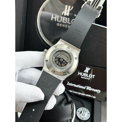 HL  Black Rubber Mens Watch