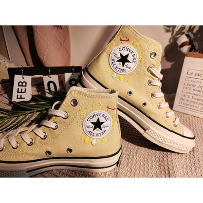 Embroidery Converse, Converse High Neck Floral, Wedding Gift