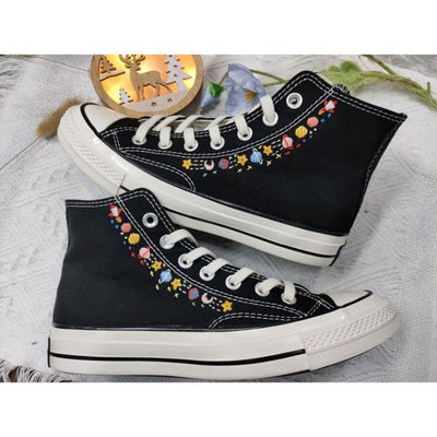 Womens Shoes, Wedding Gift, Converse Hi Chuck 1970s, Wedding Sneakers