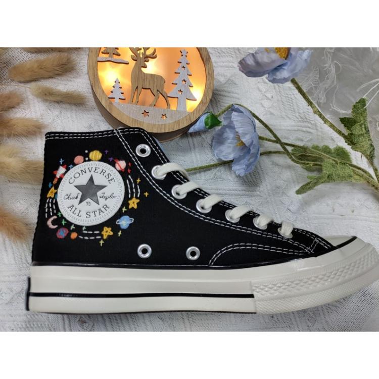 Womens Shoes, Wedding Gift, Converse Hi Chuck 1970s, Wedding Sneakers