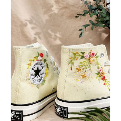 Chuck Taylor All Star Embroidered Floral, Embroidered Mushroom Flowers