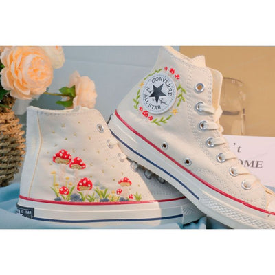 Embroidery Converse, Converse High Neck Floral, Wedding Gift