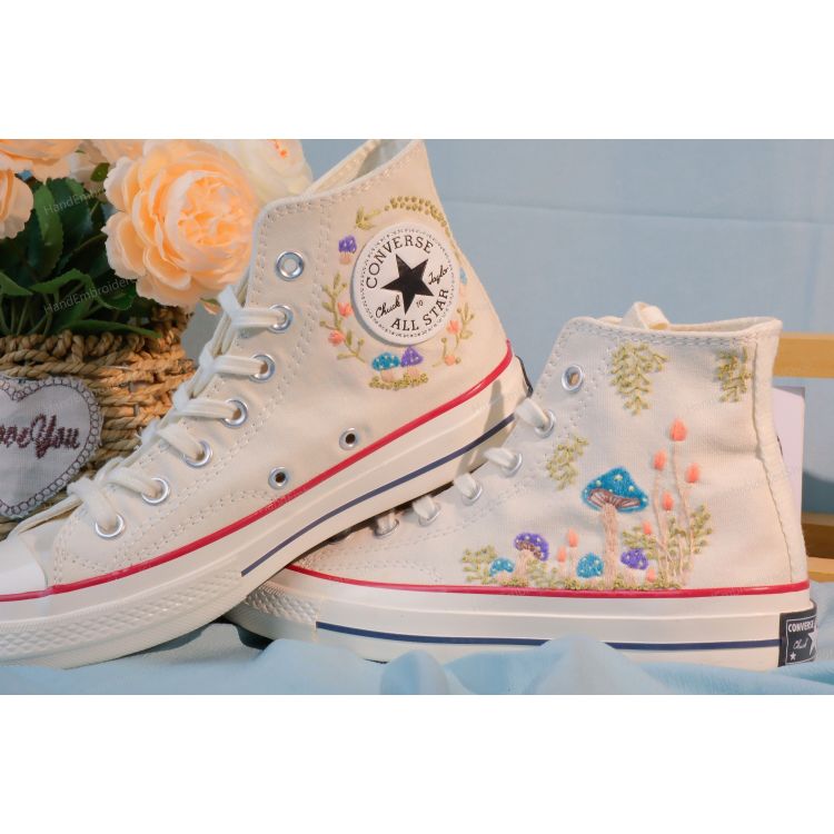 Embroidery Converse, Converse High Neck Floral, Wedding Gift