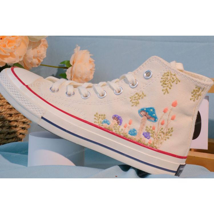 Embroidery Converse, Converse High Neck Floral, Wedding Gift