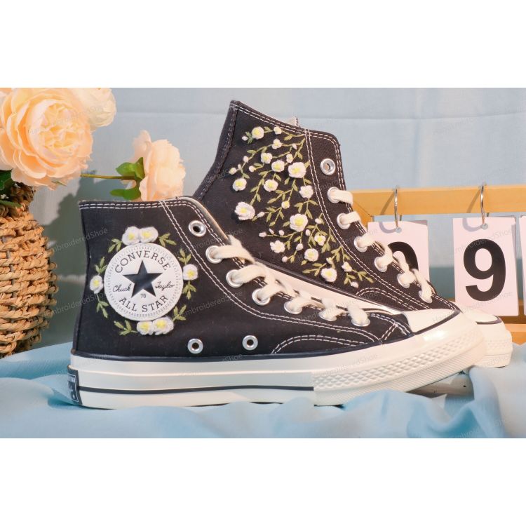 Embroidery Converse, Converse High Neck Floral, Wedding Gift