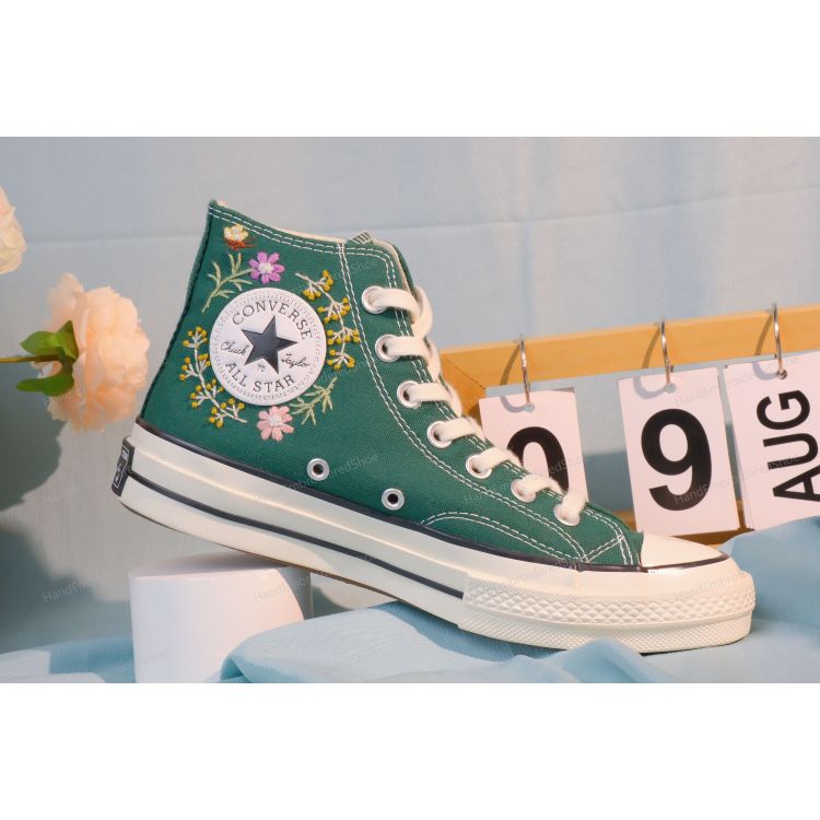 Embroidery Converse, Converse High Neck Floral, Wedding Gift