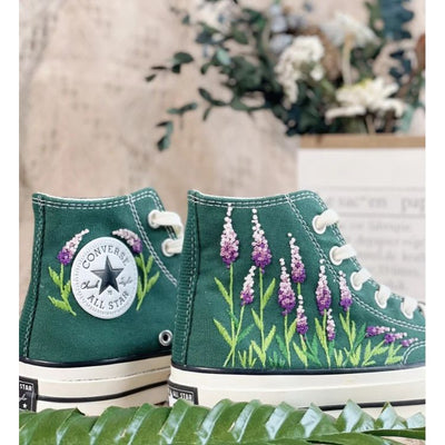 Chuck Taylor All Star Embroidered Floral, Embroidered Mushroom Flowers