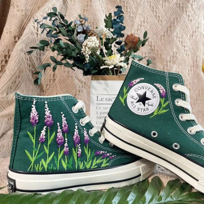 Chuck Taylor All Star Embroidered Floral, Embroidered Mushroom Flowers