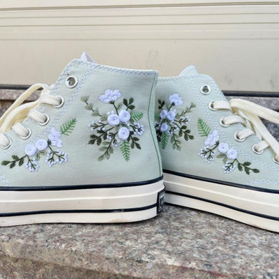 Converse Chuck Taylor 1970s, Custom Embroidery Shoes, Wedding sneakers