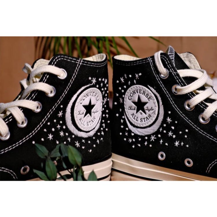 Chuck Taylor All Star Embroidered Floral, Embroidered Mushroom Flowers