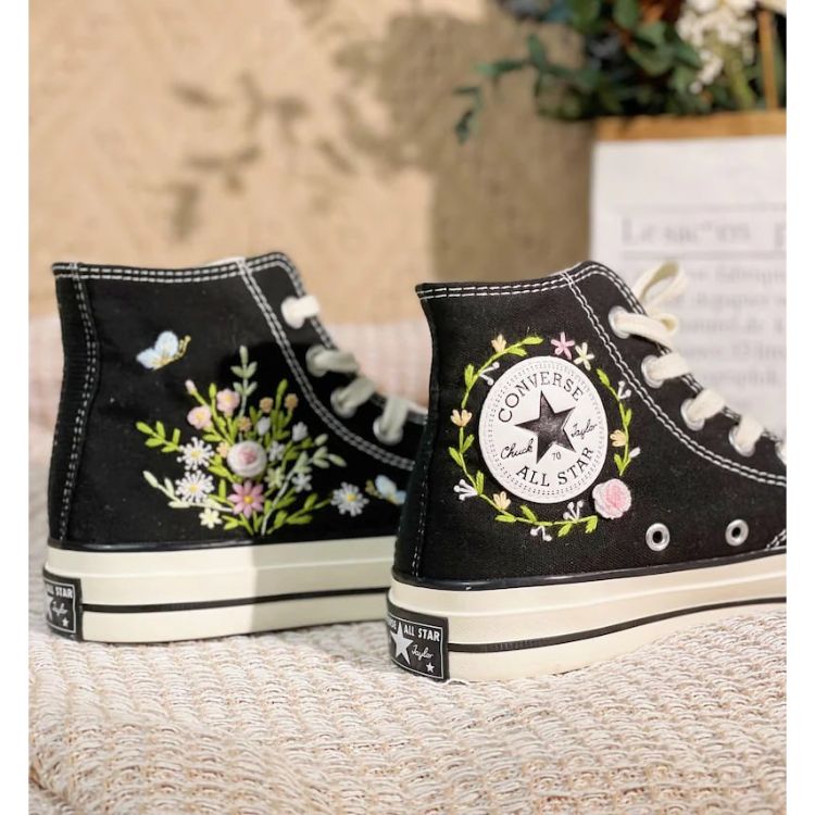 Chuck Taylor All Star Embroidered Floral, Embroidered Mushroom Flowers