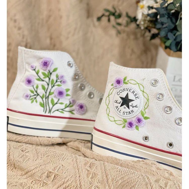 Chuck Taylor All Star Embroidered Floral, Embroidered Mushroom Flowers