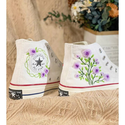 Chuck Taylor All Star Embroidered Floral, Embroidered Mushroom Flowers