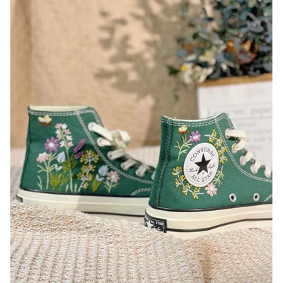 Chuck Taylor All Star Embroidered Floral, Embroidered Mushroom Flowers